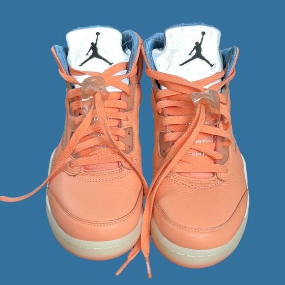 NWOB Air Jordan 5 x DJ Khaled Men's Shoes Crimson Bliss Leche Blue Size 5.5 W 7 - Picture 3 of 11